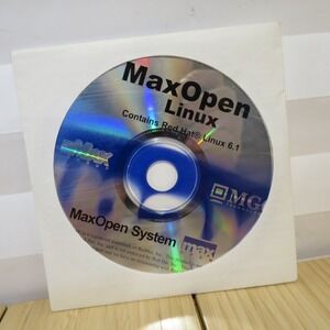 NOS - MaxOpen Linux (Contains Red Hat Linux 6.1) OS - 2000 Max Group CD Rom‎